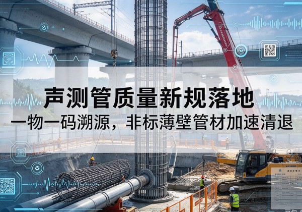 建湖声测管质量新规落地，一物一码溯源，非标薄壁管材加速清退